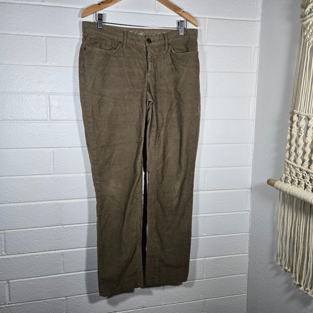 Eddie Bauer Corduroy Pants 8 Brown Boyfriend Fit Relaxed Camping Hiking Gorpcore